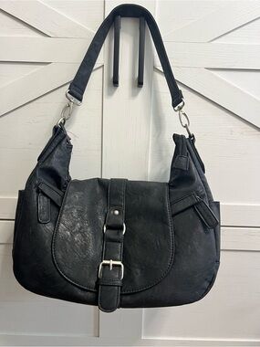 Kelly Moore Black Hobo Shoulder Bag / diaper bag/multi functional bag